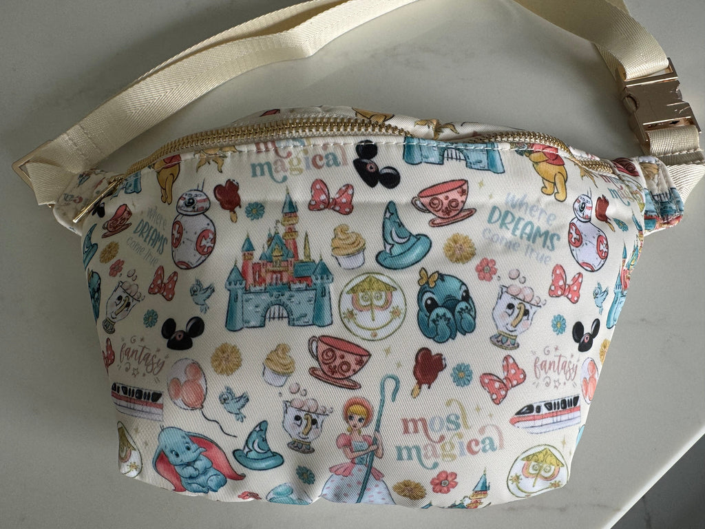 Pooh Bear Character Bum Bag Theme Park Bag