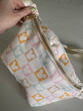 Multi Coloured Minnie head character Bum Bag
