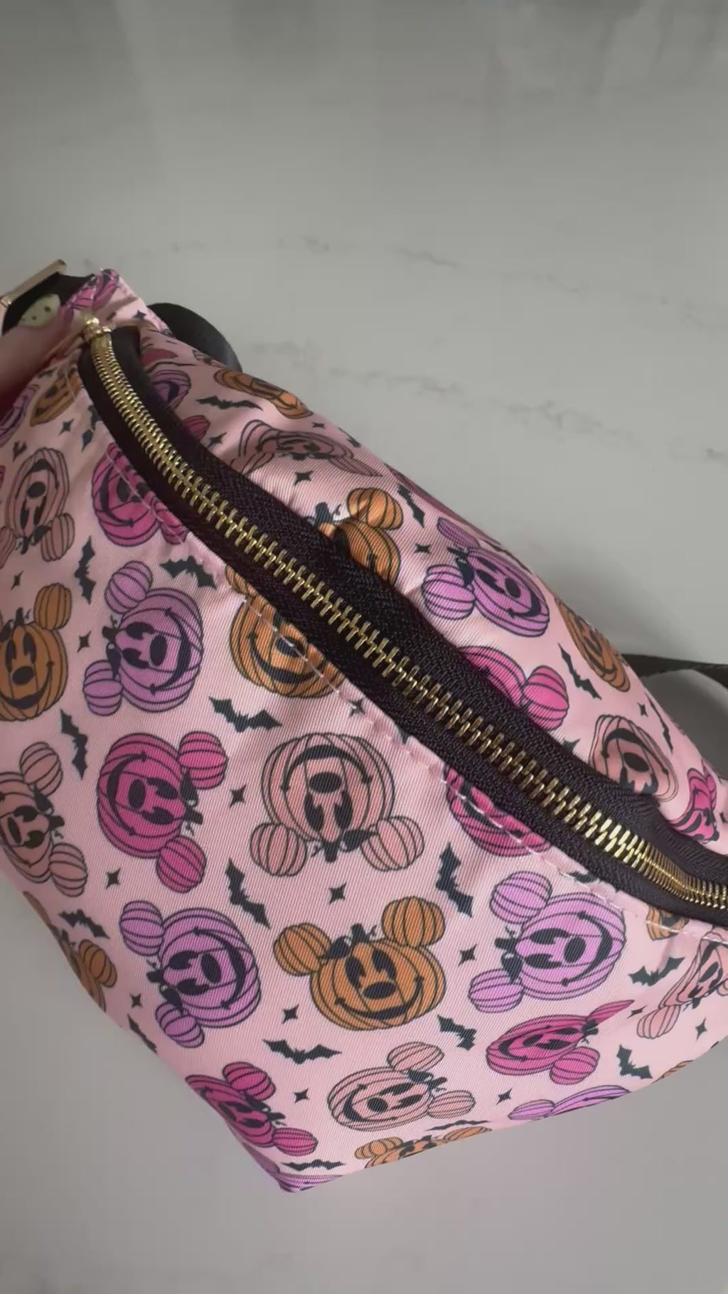 Pink Minnie Mouse Halloween Bum Bag