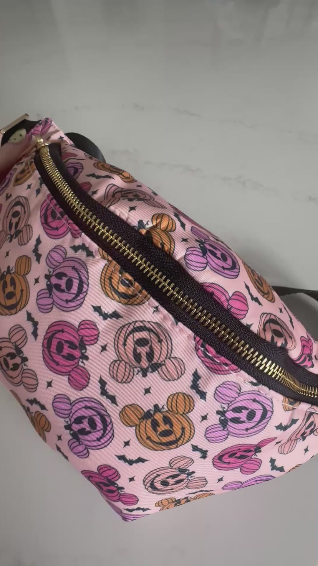 Pink Minnie Mouse Halloween Bum Bag