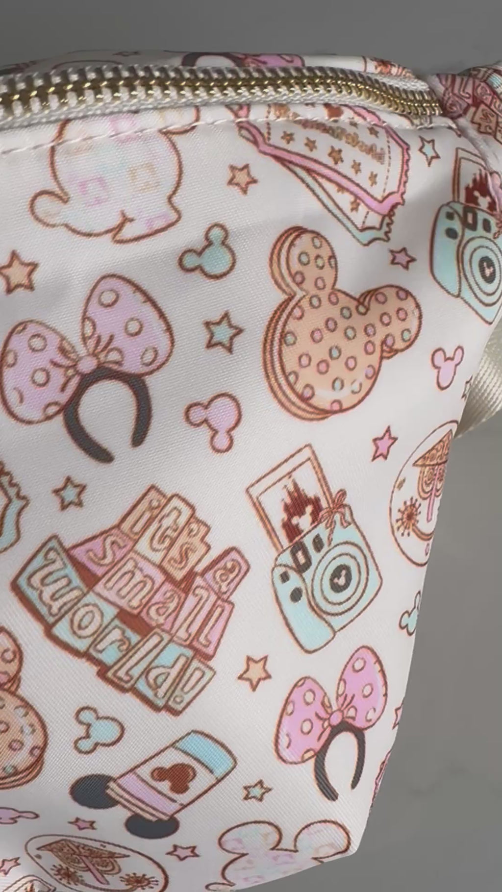 Small World Themed Character Bum Bag Theme Park Bag