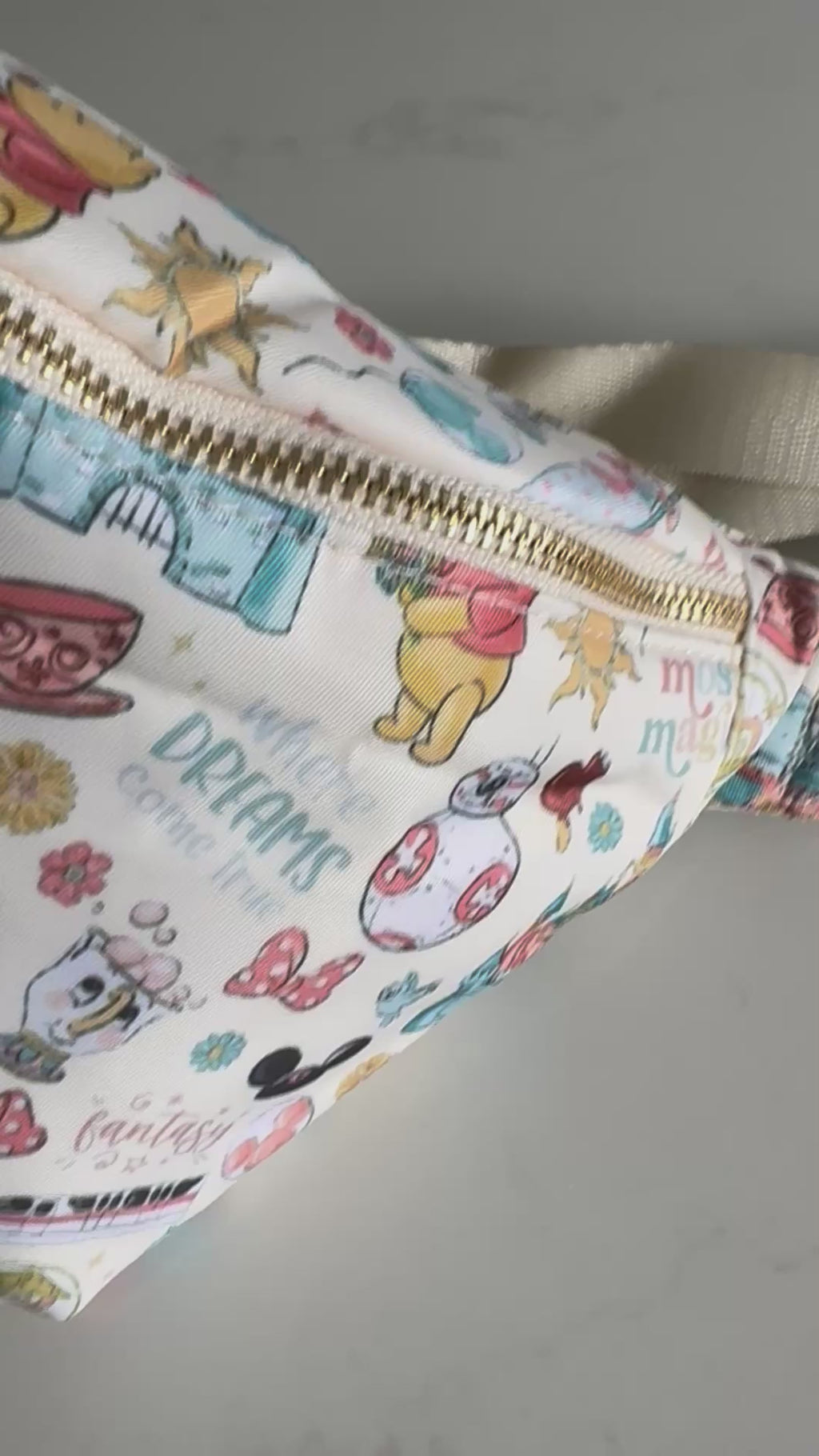 Pooh Bear Character Bum Bag Theme Park Bag